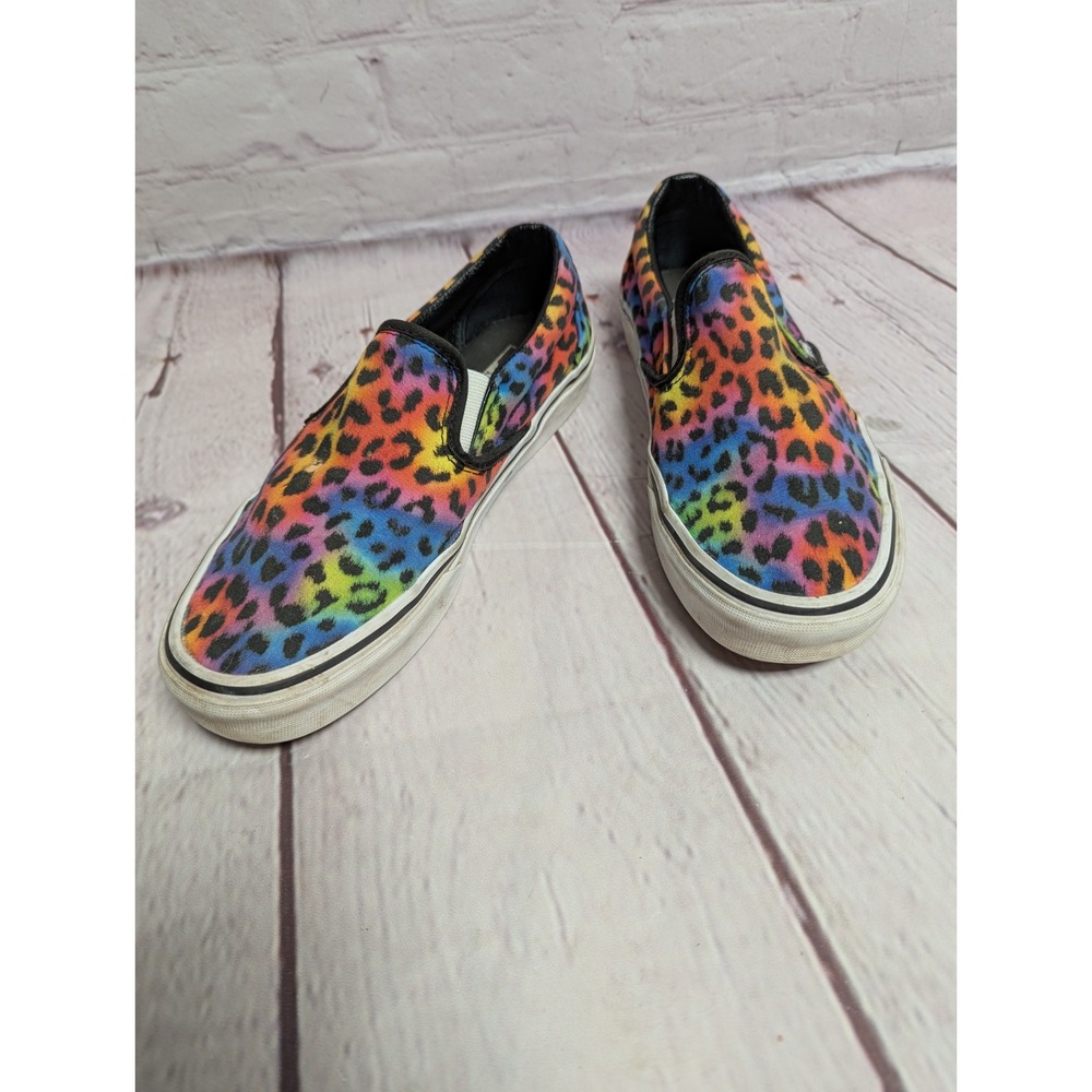 Vans Off The Wall Sneakers Rainbow Animal Print Men: 7.5 Women 9